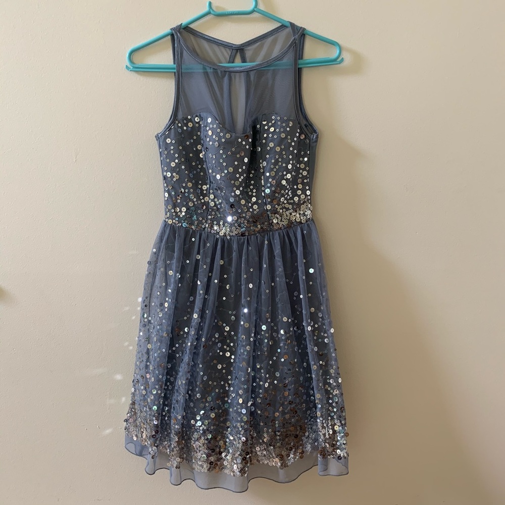 Delia’s Silver Sparkly Dress Size 1/2R